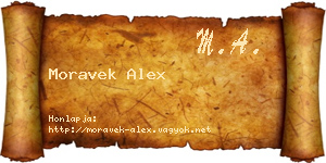 Moravek Alex névjegykártya